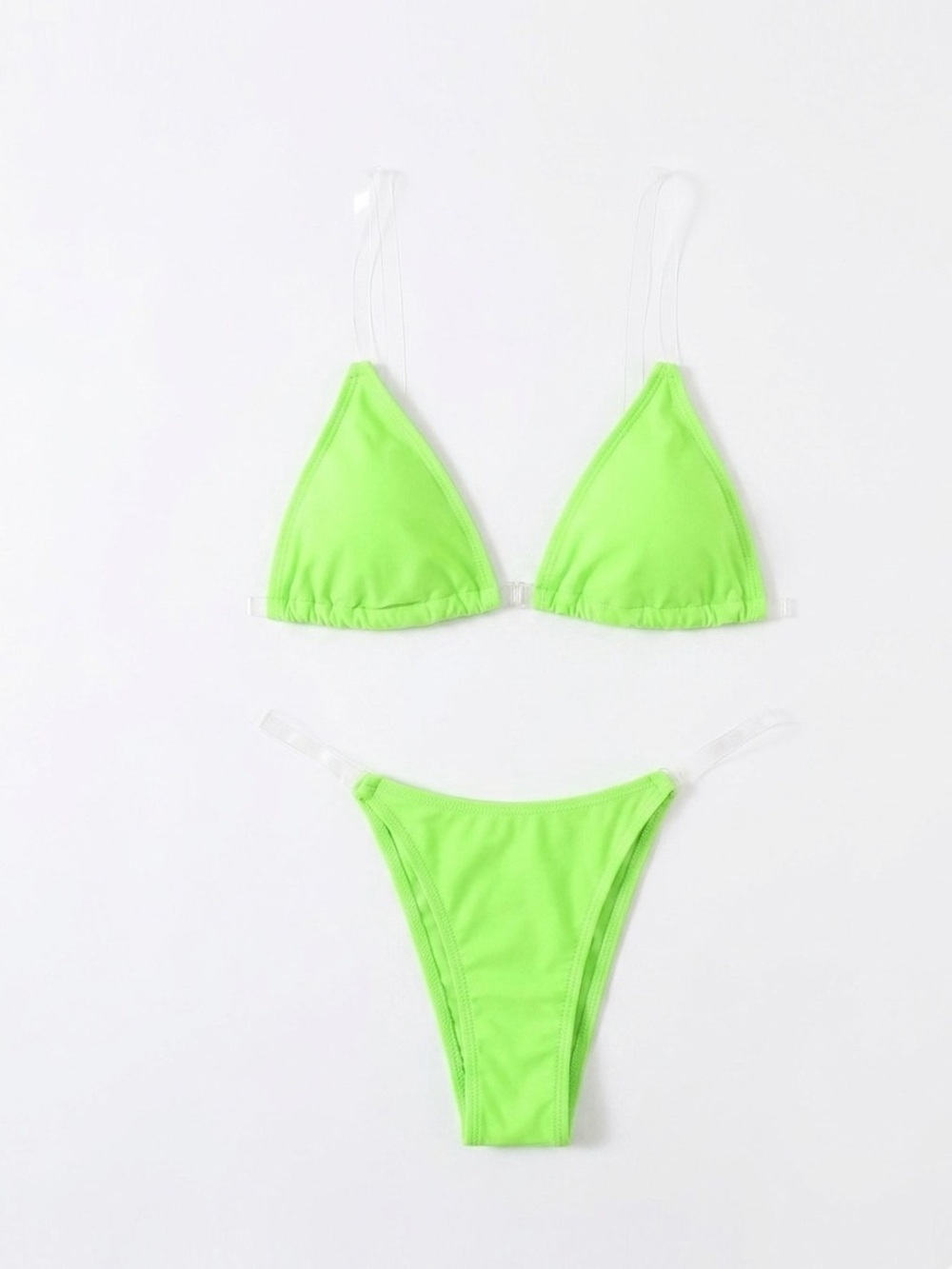 Betty Jane Swim Neon Kiwi Bikini Top - Medium